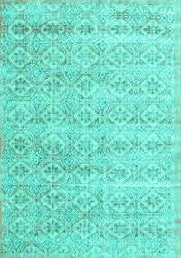 Persian Turquoise Traditional Rug, tr3598turq