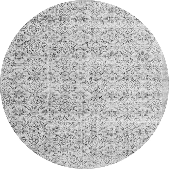 Square Persian Gray Traditional Rug, tr3598gry