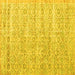 Square Machine Washable Persian Yellow Traditional Rug, wshtr3598yw