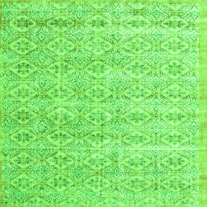 Serging Thickness of Persian Green Traditional Rug, tr3598grn