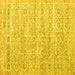 Square Persian Yellow Traditional Rug, tr3598yw