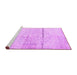 Sideview of Machine Washable Persian Purple Traditional Area Rugs, wshtr3599pur