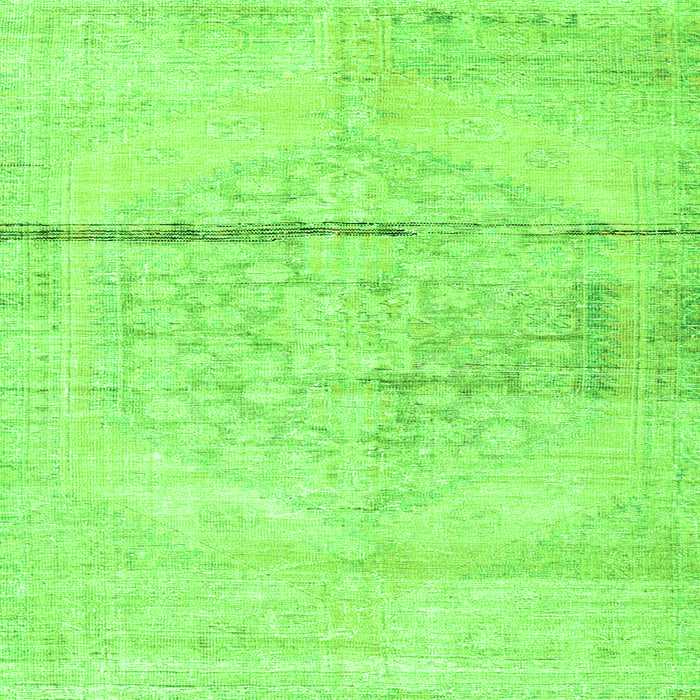 Serging Thickness of Persian Green Traditional Rug, tr3599grn