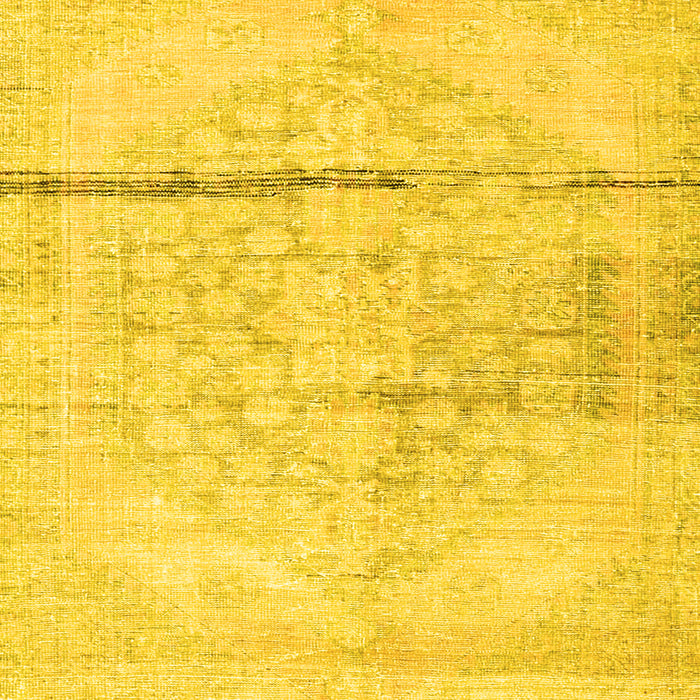 Machine Washable Persian Yellow Traditional Rug, wshtr3599yw