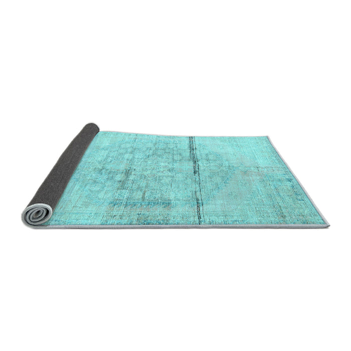 Sideview of Persian Light Blue Traditional Rug, tr3599lblu
