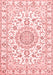 Medallion Red Traditional Area Rugs