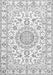 Medallion Gray Traditional Rug, tr359gry