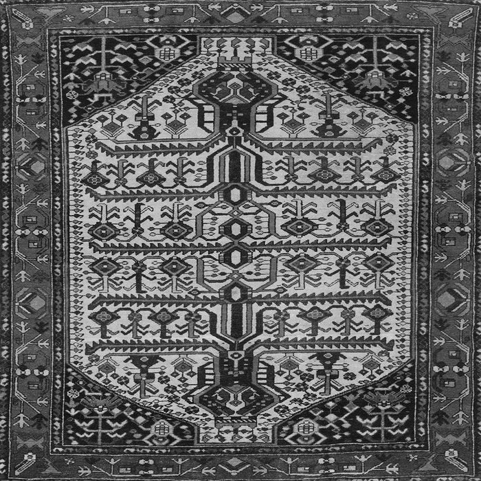 Serging Thickness of Persian Gray Traditional Rug, tr35gry