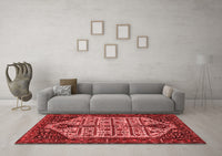 Machine Washable Persian Red Traditional Rug, wshtr35red