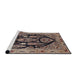 Sideview of Machine Washable Traditional Light French Beige Brown Rug, wshtr36