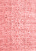 Persian Red Traditional Area Rugs