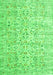 Serging Thickness of Machine Washable Persian Green Traditional Area Rugs, wshtr3600grn