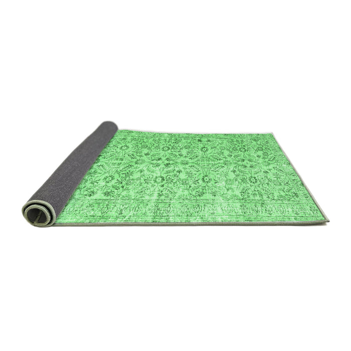 Sideview of Persian Emerald Green Traditional Rug, tr3600emgrn