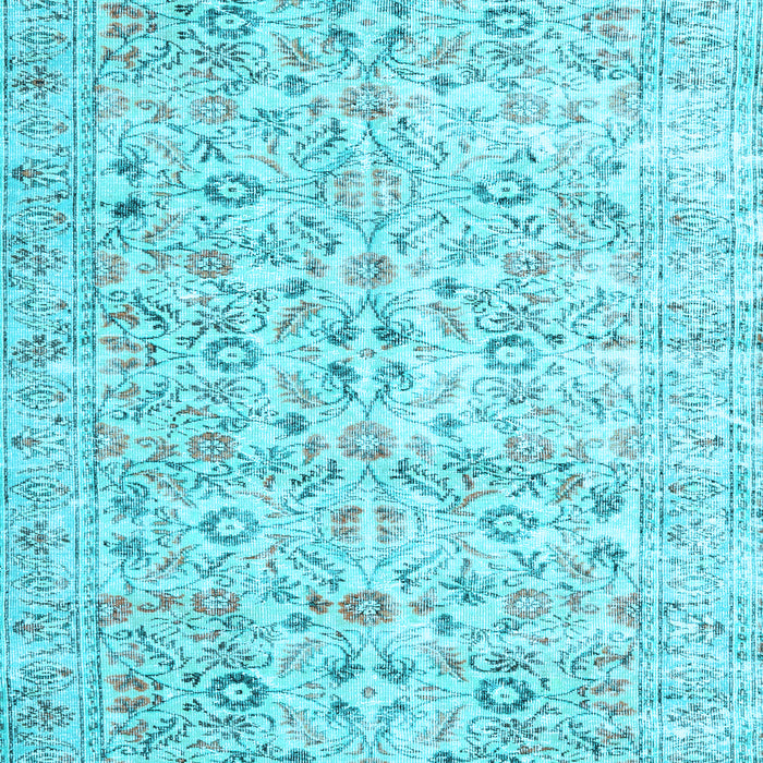 Machine Washable Persian Light Blue Traditional Rug, wshtr3600lblu