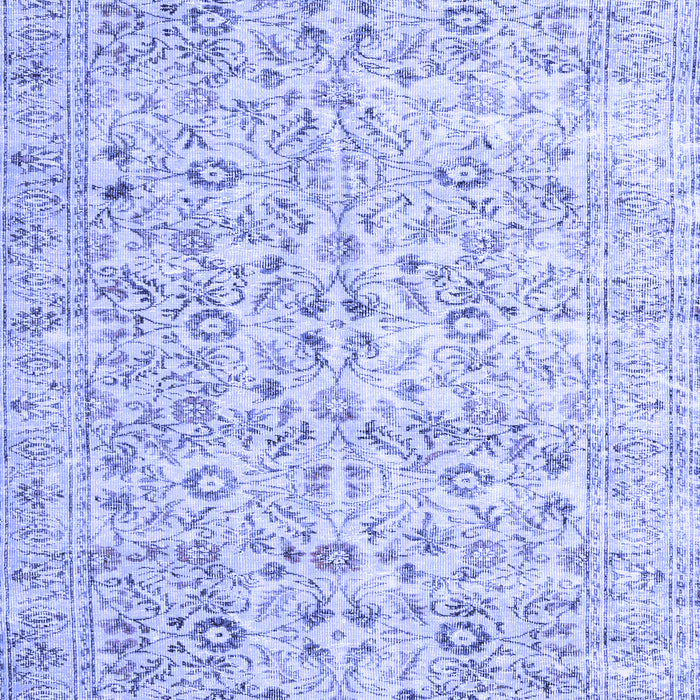 Machine Washable Persian Blue Traditional Rug, wshtr3600blu