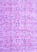 Machine Washable Persian Purple Traditional Area Rugs, wshtr3600pur