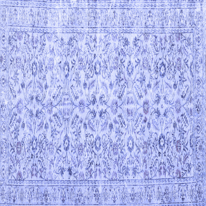 Square Persian Blue Traditional Rug, tr3600blu