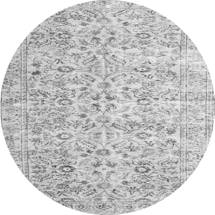 Square Persian Gray Traditional Rug, tr3600gry