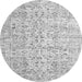 Square Persian Gray Traditional Rug, tr3600gry