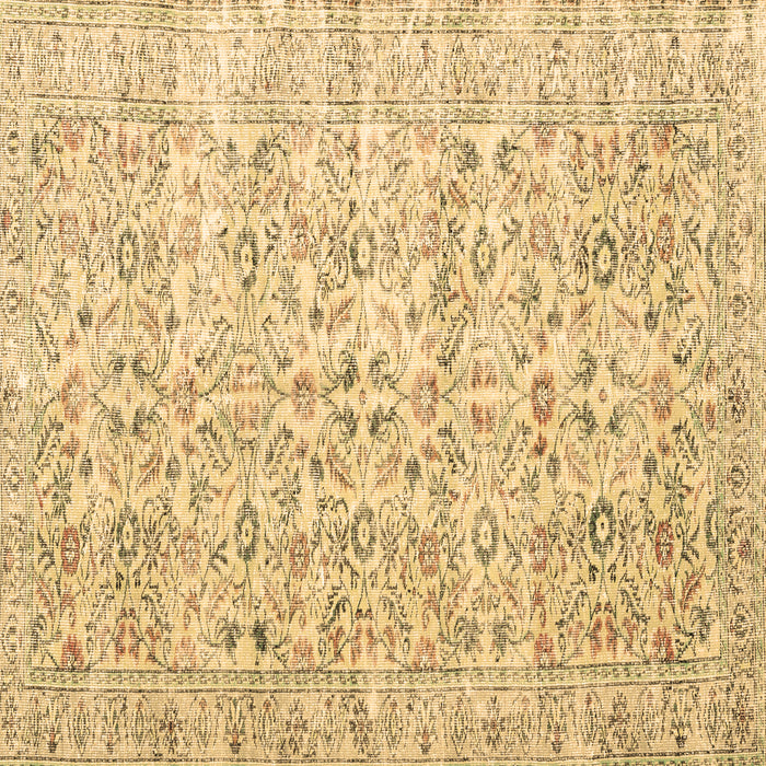 Square Persian Brown Traditional Rug, tr3600brn