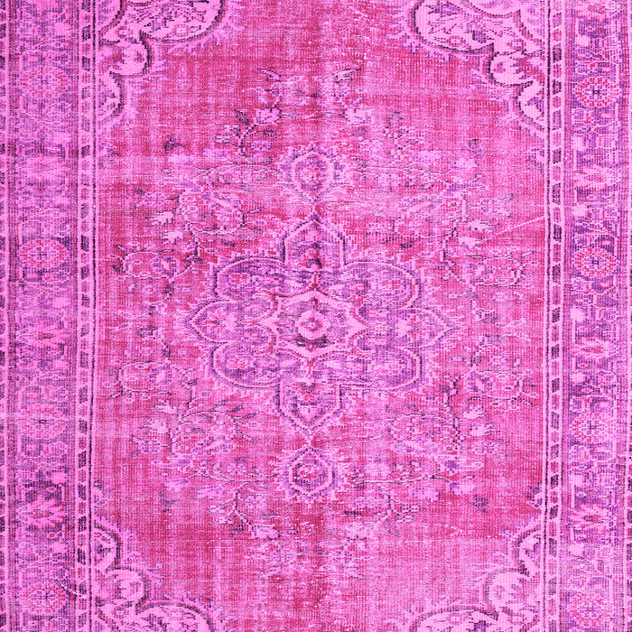 Machine Washable Persian Pink Traditional Rug, wshtr3601pnk