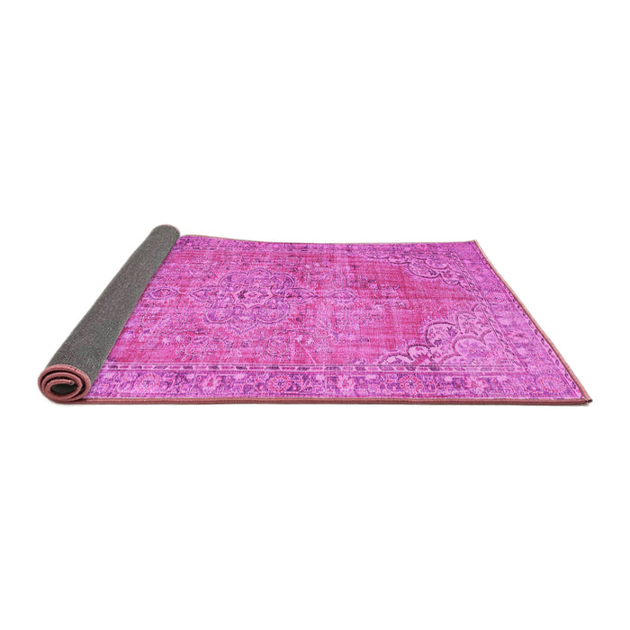 Sideview of Persian Pink Traditional Rug, tr3601pnk