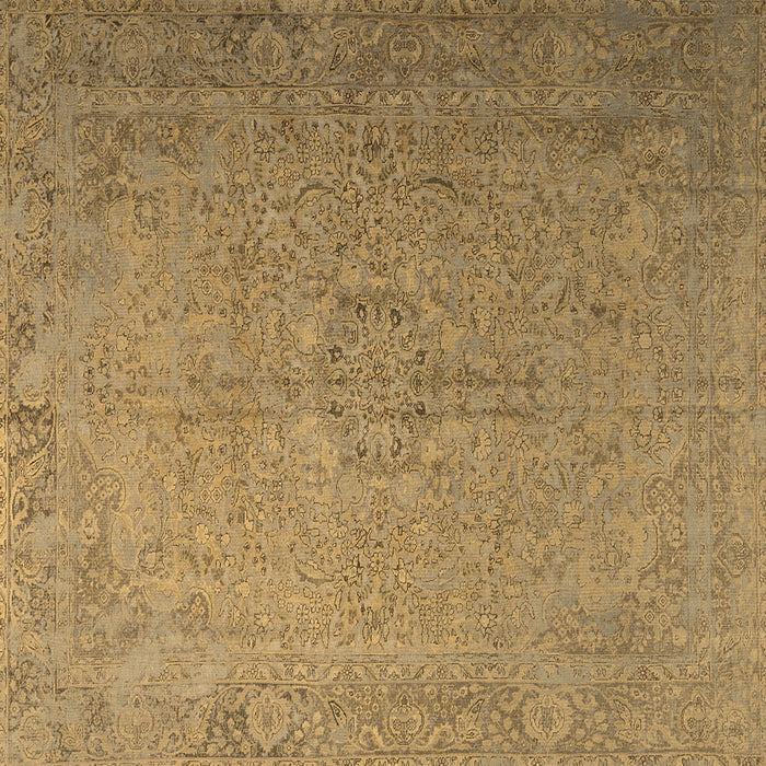 Square Machine Washable Persian Brown Traditional Rug, wshtr3602brn