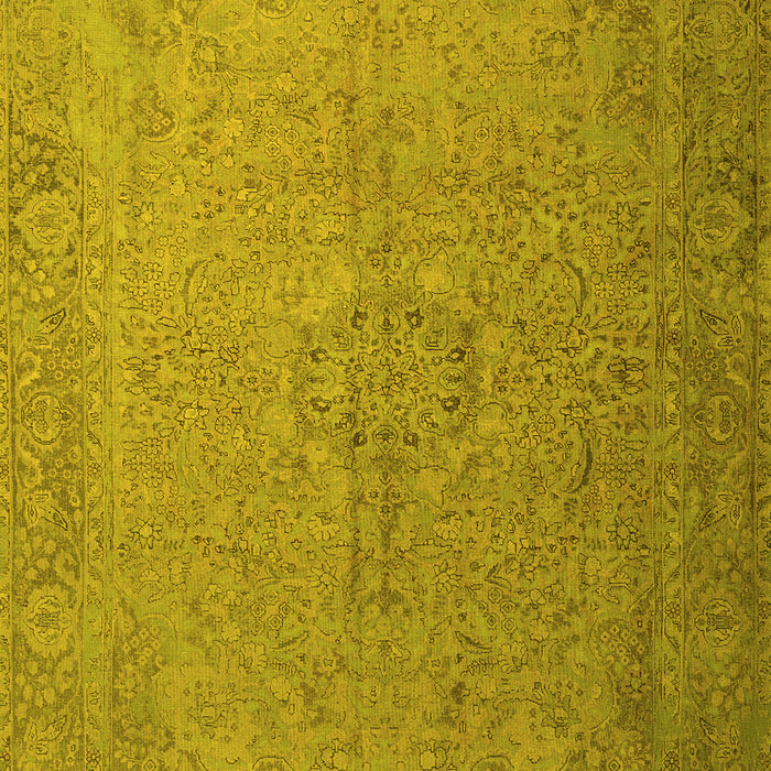 Machine Washable Persian Yellow Traditional Rug, wshtr3602yw