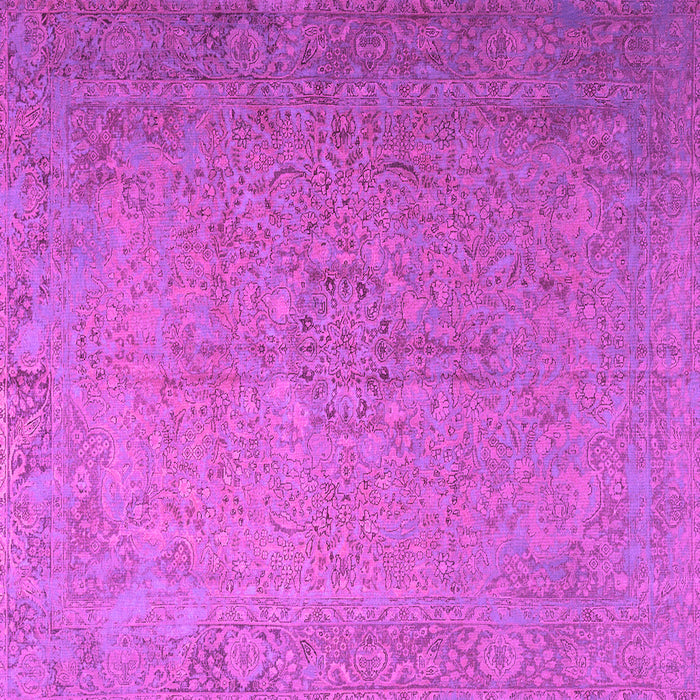 Square Machine Washable Persian Pink Traditional Rug, wshtr3602pnk