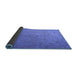 Sideview of Persian Blue Traditional Rug, tr3602blu