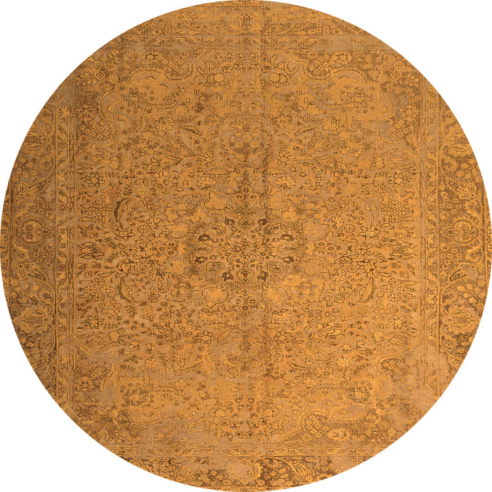 Machine Washable Persian Orange Traditional Area Rugs, wshtr3602org