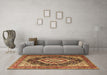 Machine Washable Persian Brown Traditional Rug in a Living Room,, wshtr3603brn