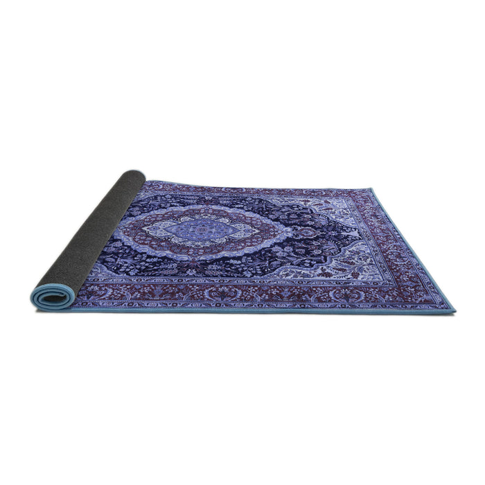 Sideview of Persian Blue Traditional Rug, tr3603blu