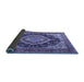 Sideview of Persian Blue Traditional Rug, tr3603blu