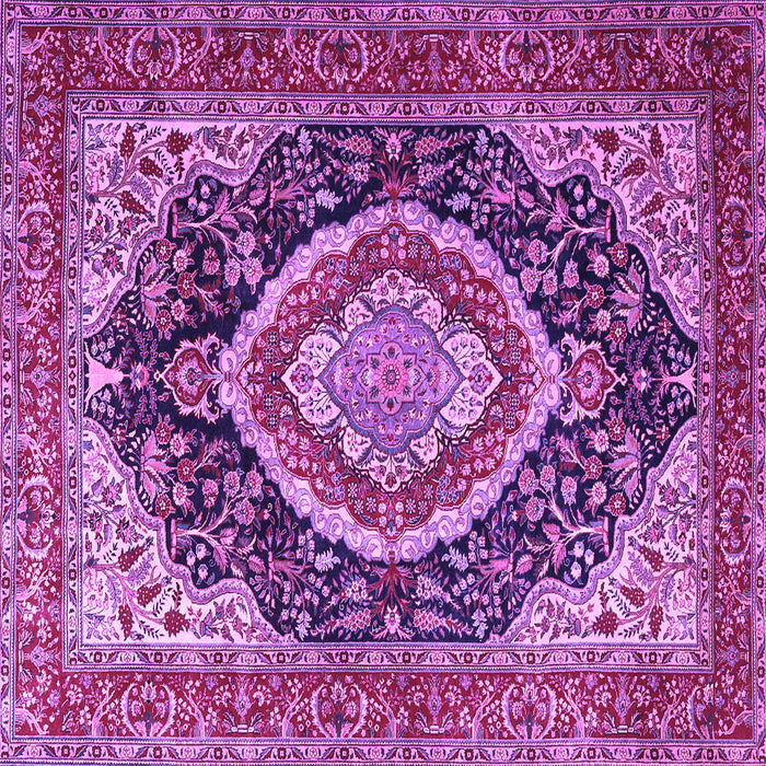 Square Persian Purple Traditional Rug, tr3603pur