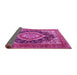 Sideview of Persian Pink Traditional Rug, tr3603pnk