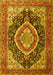 Machine Washable Persian Yellow Traditional Rug, wshtr3603yw