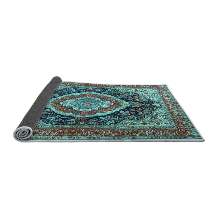 Sideview of Persian Light Blue Traditional Rug, tr3603lblu