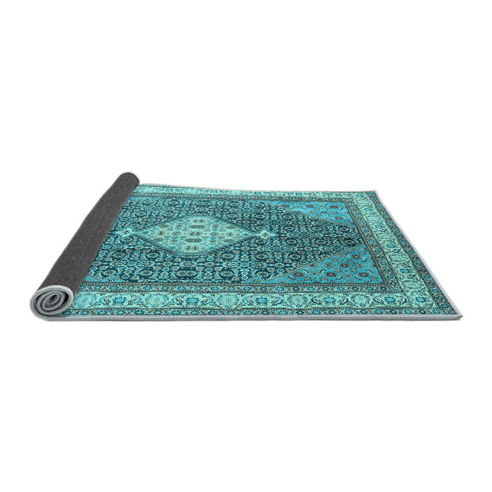 Sideview of Persian Light Blue Traditional Rug, tr3604lblu