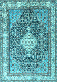 Persian Light Blue Traditional Rug, tr3604lblu
