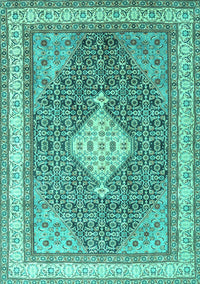 Persian Turquoise Traditional Rug, tr3604turq