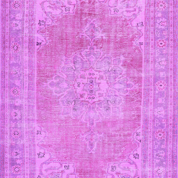 Machine Washable Persian Purple Traditional Area Rugs, wshtr3605pur