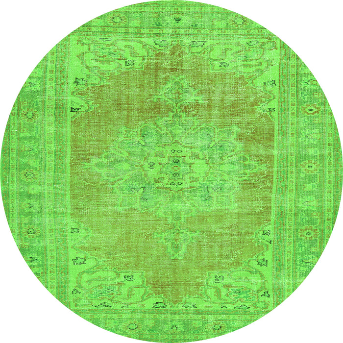 Machine Washable Persian Green Traditional Area Rugs, wshtr3605grn