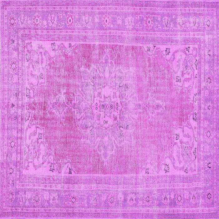 Square Persian Purple Traditional Rug, tr3605pur