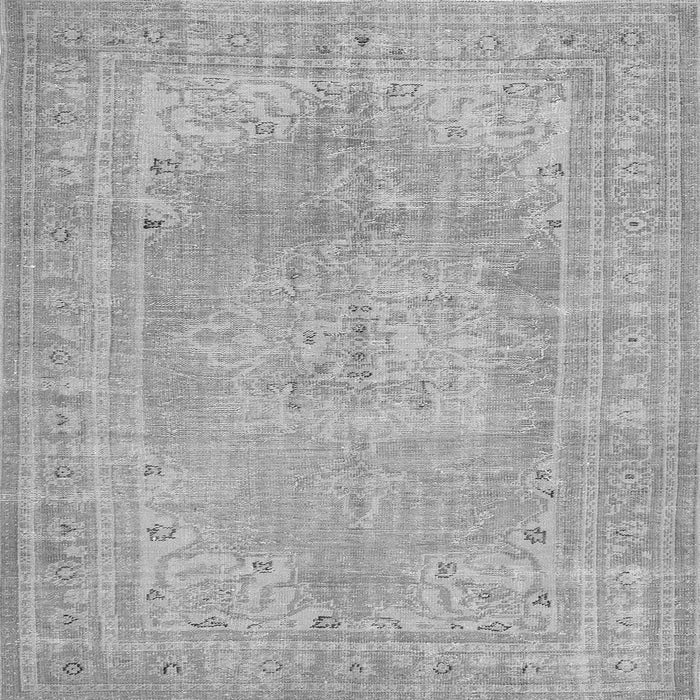 Serging Thickness of Persian Gray Traditional Rug, tr3605gry