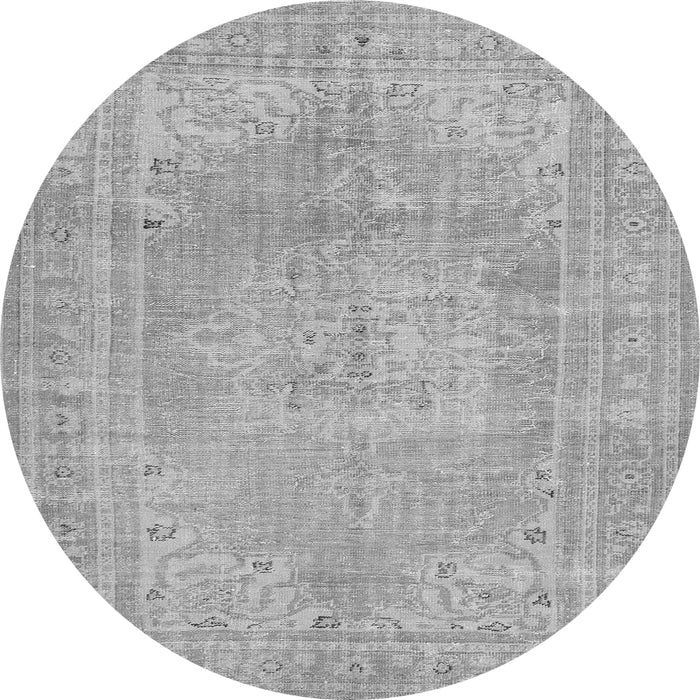 Square Persian Gray Traditional Rug, tr3605gry