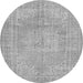 Square Persian Gray Traditional Rug, tr3605gry