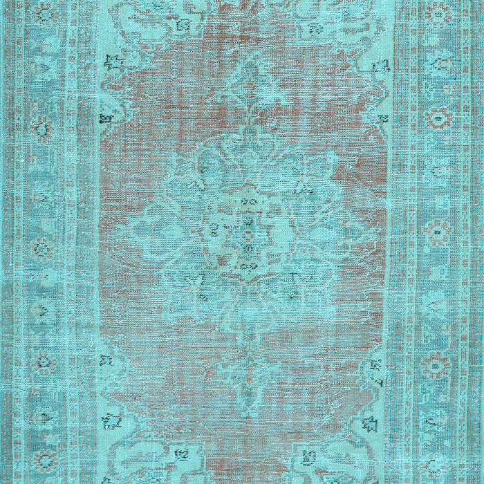 Machine Washable Persian Light Blue Traditional Rug, wshtr3605lblu