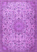 Machine Washable Persian Purple Traditional Area Rugs, wshtr3606pur