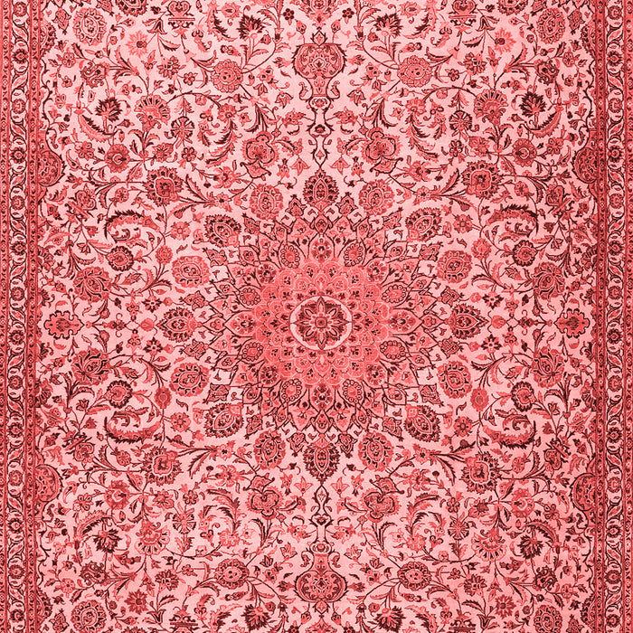 Machine Washable Persian Red Traditional Rug, wshtr3606red